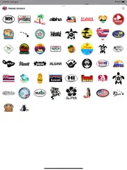 hawaii emojis - usa stickers ipad images 1