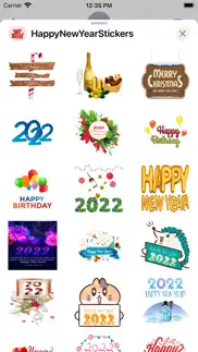 happy new year - cool stickers iPhone Captures Décran 3