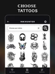 inkhunter try tattoo designs iPad Captures Décran 1