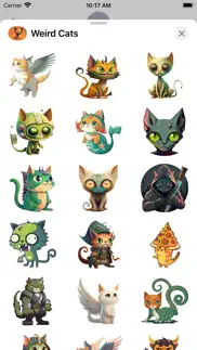 weird cats stickers iphone resimleri 1