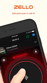 zello walkie talkie iphone capturas de pantalla 1