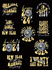 2024 happy new year - stickers ipad images 1