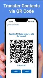 contact transfer app share qr iphone images 3