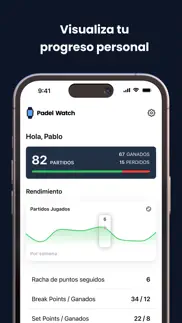 padel watch: cuenta tus puntos iphone capturas de pantalla 3