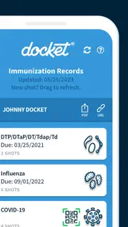 docket® - immunization records iphone images 2