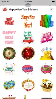 happy new year - cool stickers iPhone Captures Décran 2