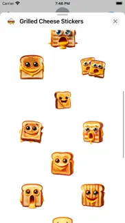 grilled cheese stickers iphone resimleri 2