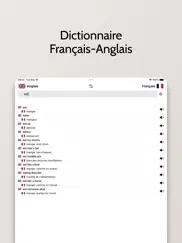 dictionnaire anglais-français iPad Captures Décran 1