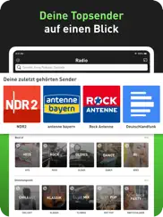 radio.de - radio und podcast ipad bildschirmfoto 2