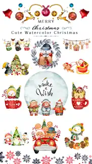cute watercolor christmas iphone images 1