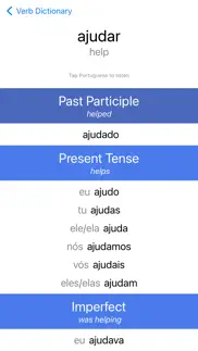 portuguese verb blitz iPhone Captures Décran 3