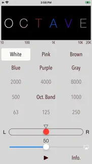 octave-band colored noise iPhone Captures Décran 1