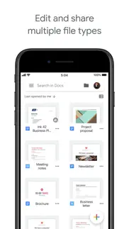 google docs: sync, edit, share iphone images 3