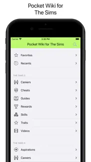 [unofficial] pocket wiki for the sims (the sims 3, the sims 4 & the sims freeplay) iphone images 1