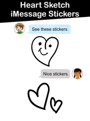 heart sketch imessage stickers ipad images 4
