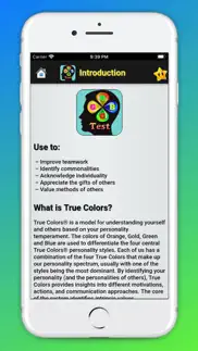true colours personality test iPhone Captures Décran 2