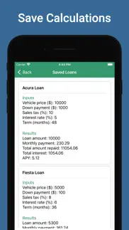 loan & lease calculator - calc iphone images 3