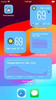 pixel weather - forecast iphone resimleri 2