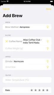 caffeinate - log your brew iphone images 3