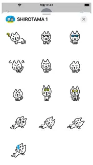 shirotama cat sticker iphone images 3