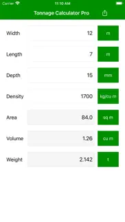 tonnage calculator pro iphone images 1