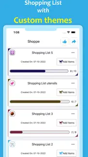 shoppe - shopping list app iphone images 1