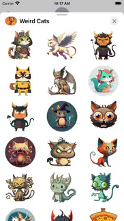 weird cats stickers iphone resimleri 2