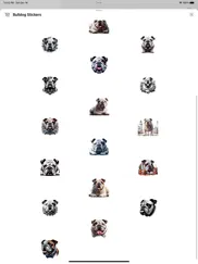 bulldog stickers ipad capturas de pantalla 2