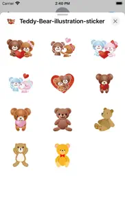teddybear illustration sticker iphone images 1