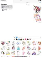 colourful unicorn stickers ipad images 1