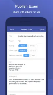 mtestm - an exam creator app iphone resimleri 4