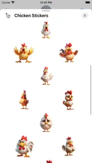 chicken stickers iPhone Captures Décran 2