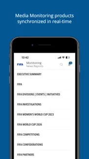 fifa news reports iphone capturas de pantalla 1
