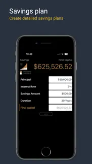 financial calculator markmoney iPhone Captures Décran 2