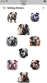 bulldog stickers iphone capturas de pantalla 1