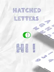 doodle letters hatched sticker ipad images 1