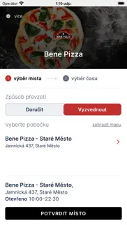bene pizza iPhone Captures Décran 1