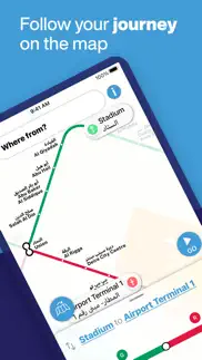 dubai metro interactive map iPhone Captures Décran 4