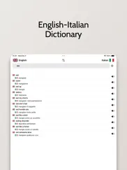 italian dictionary - english ipad images 1