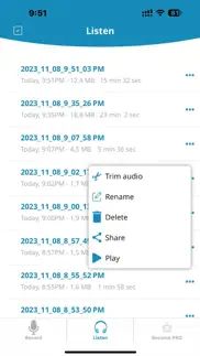 voice recorder for iphones iphone capturas de pantalla 2