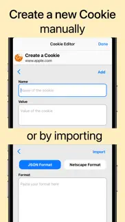 cookie editor for safari iphone capturas de pantalla 3