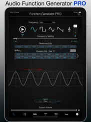audio function generator pro iPad Captures Décran 1