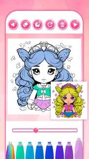 paint princesses game for girls to color beautiful ballgowns with the finger iphone images 3