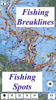 fishing maps by i-boating iphone images 2