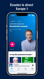 europe 1 - radio, replay, actu iPhone Captures Décran 1
