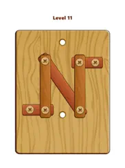 wood nuts & bolts puzzle айпад изображения 1