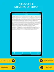 text scan - image to text iPad Captures Décran 1