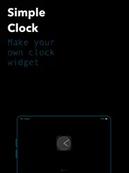 simple clock widget айпад изображения 1