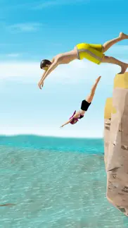 cliff diving 3d jumping sports iphone images 2