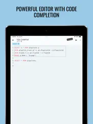 sql code-pad editor, learn sql iPad Captures Décran 4